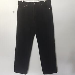 Vtg 90s Levis 550 Jeans Men's 40 x 30 Black Relaxed Fit USA Made Distressed